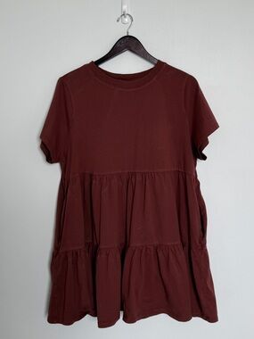 Old Navy Short Sleeve Tiered Dress With Pockets